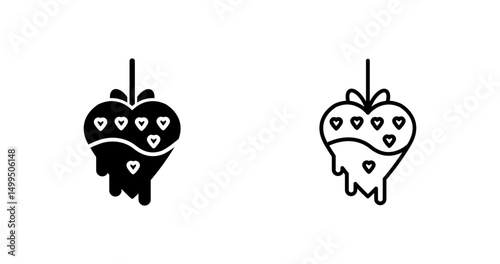 Chocolate fondue Vector Icon