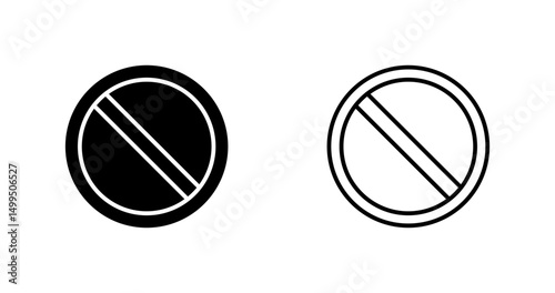Restricted Vector Icon