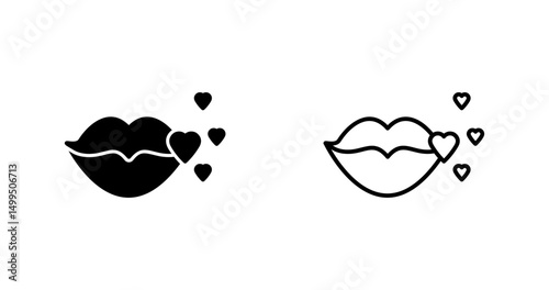 Kiss Vector Icon