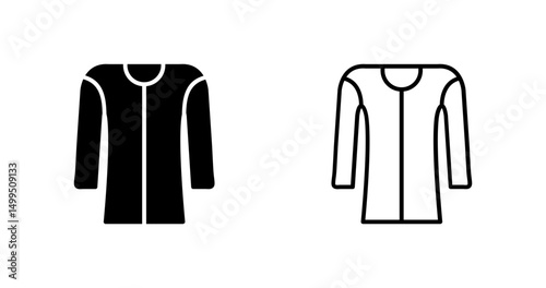 Fleece jacket Vector Icon