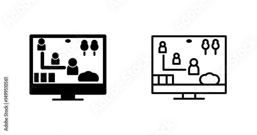 Simulation Game Vector Icon