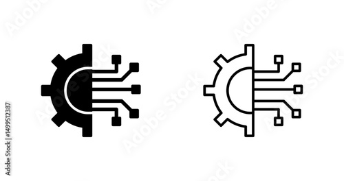 Deep Learning Vector Icon