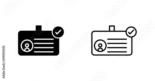 ID Verification Vector Icon