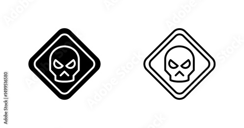 Hazardous materials symbol Vector Icon