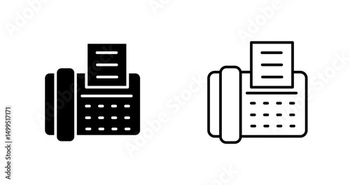 Fax Machine Vector Icon