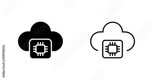 Cloud Automation Vector Icon
