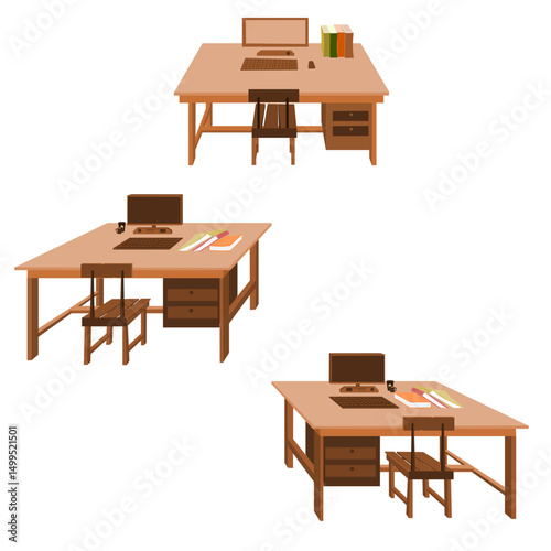 a table any perspective collection, illustration vector  