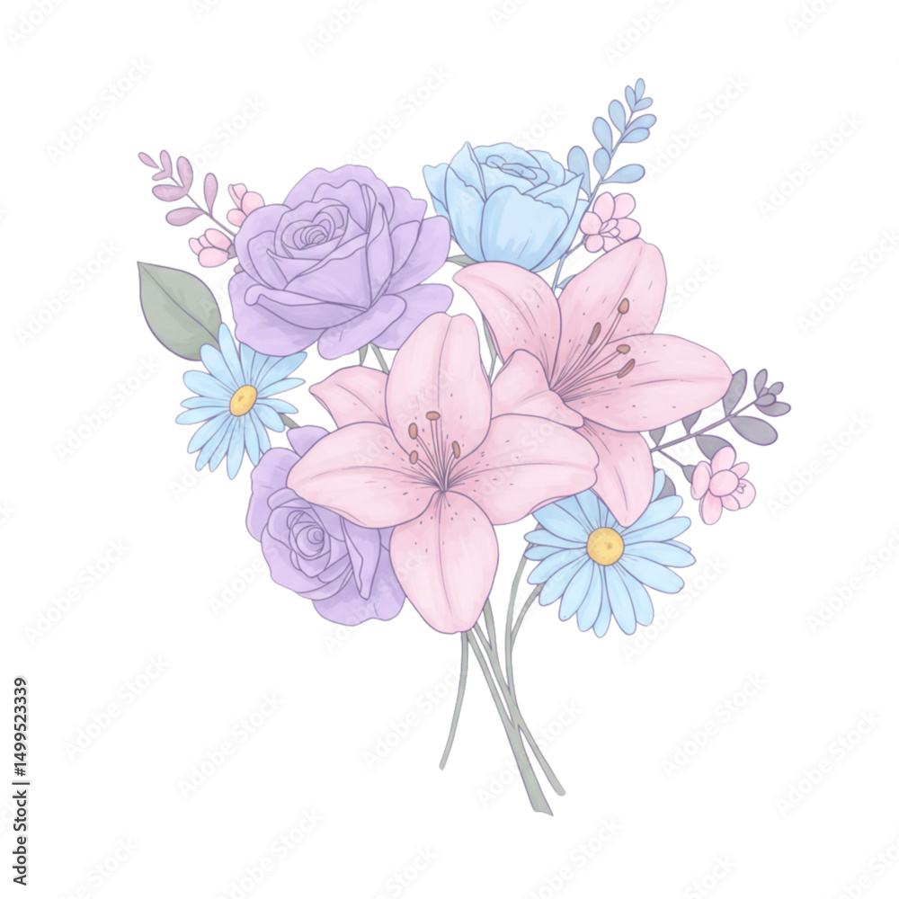 custom made wallpaper toronto digitalhand drawn flowers