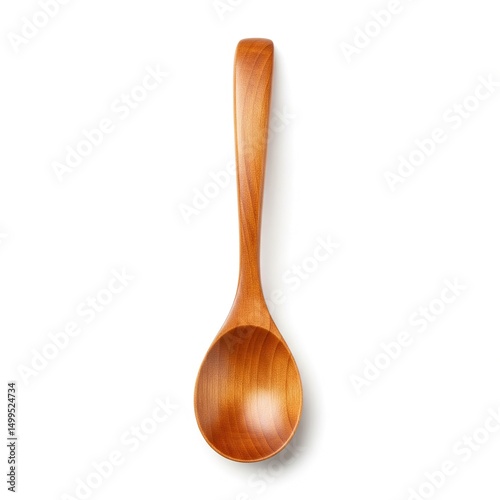 wooden spoon isolated on white