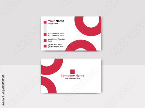 Modern Business Card - Creative and Clean Business Card Template.