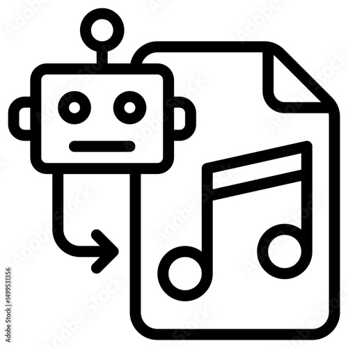 Ai music generator icon
