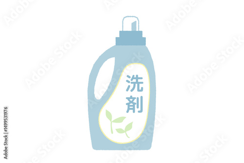 洗濯洗剤のボトルのベクターイラスト
