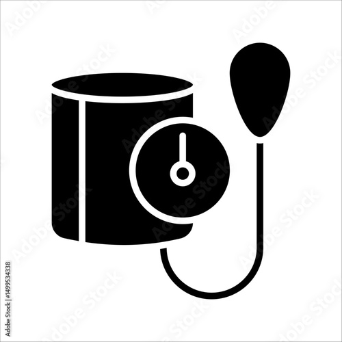 Blood pressure Icon Symbol isolated wh kground. vector illustration. color editable.