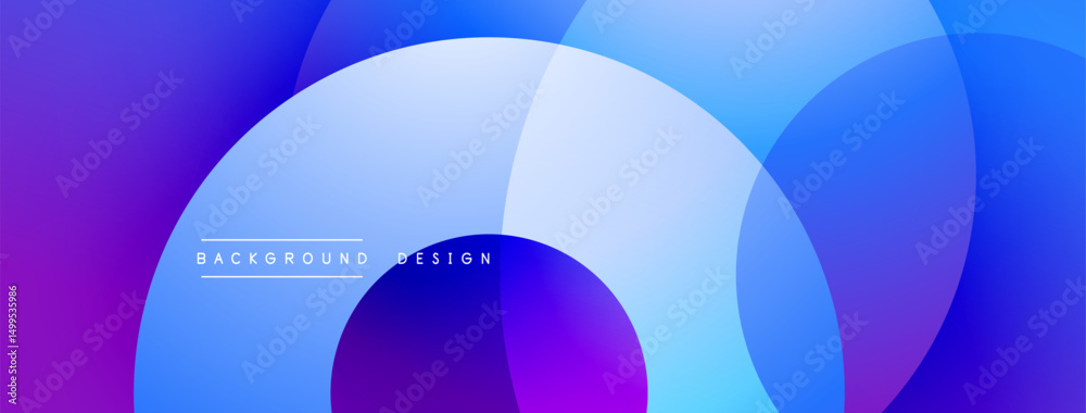 Abstract background features overlapping circles, vibrant blue, purple hues. Modern design, smooth gradients create dynamic visual effect. Abstract background features overlapping circles, vibrant blue, purple hues. Modern design, smooth gradients create dynamic visual effect.
