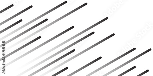 Slash line. Border with diagonal lines. Angle of tilt stripes. Black pattern of footer isolated vector on white background. modern