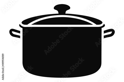cooking pots isolated on white