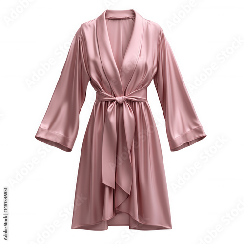 Buy luxurious silk robe for women online perfect for lounging at home on transparent background