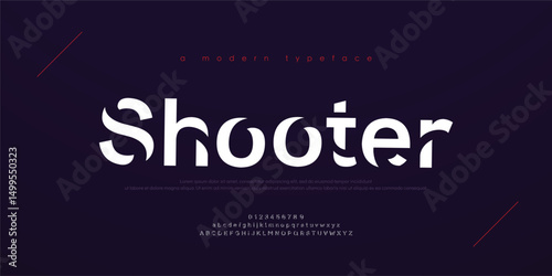 Sport modern urban alphabet fonts. Typography, abstract technology, fashion, digital, future creative logo font. vector illustration