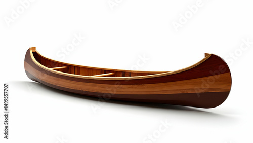 Wallpaper Mural Wood Species Symphony: Multi-Tone Wooden Canoe with Dramatic Grain Contrast Patterns Torontodigital.ca