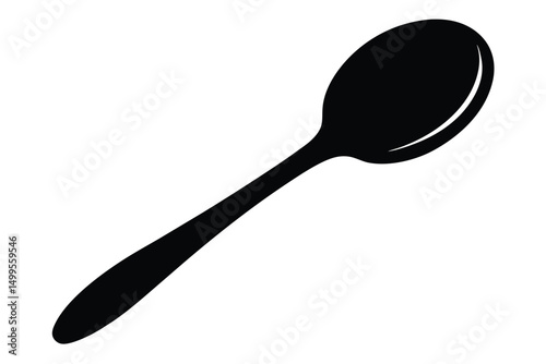 spoon on white background