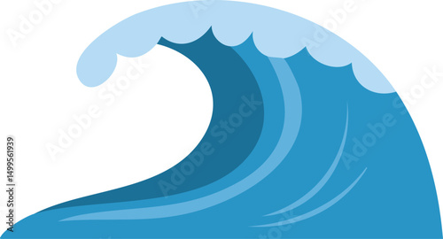 vector illustration of an abstract sea wave