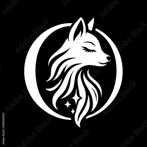 The Fox and Letter O Logo Icon Symbol Emblem