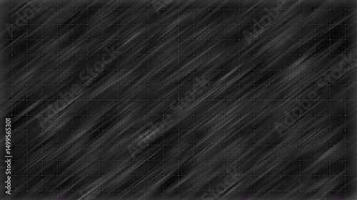 Abstract background stop motion with dark diagonal blurred stripes and moving grid mash. Chaotic movement of strokes with flickering overlays, vintage horror effect. Dynamic blurred flow lines