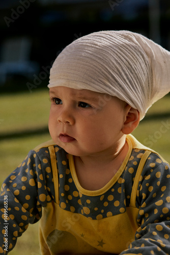 Close up portrait of a cute little girl.