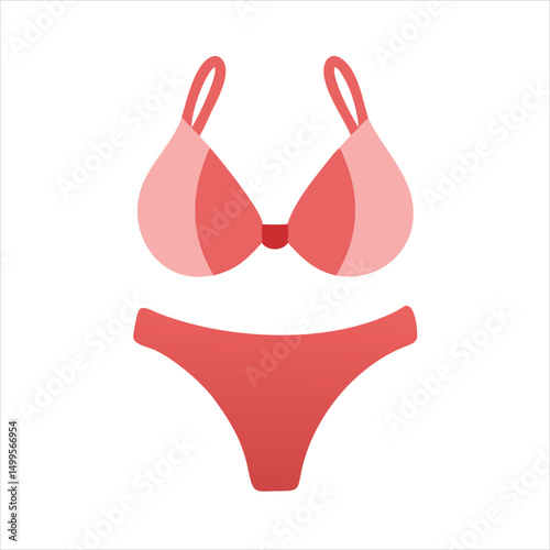 red bra and panties