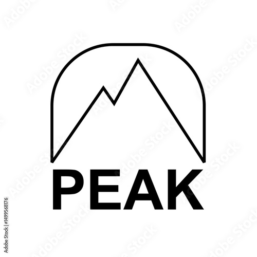 Free Download Peak mountain letter logo icon design - GFXLoad