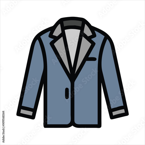 vector illustration of business suit