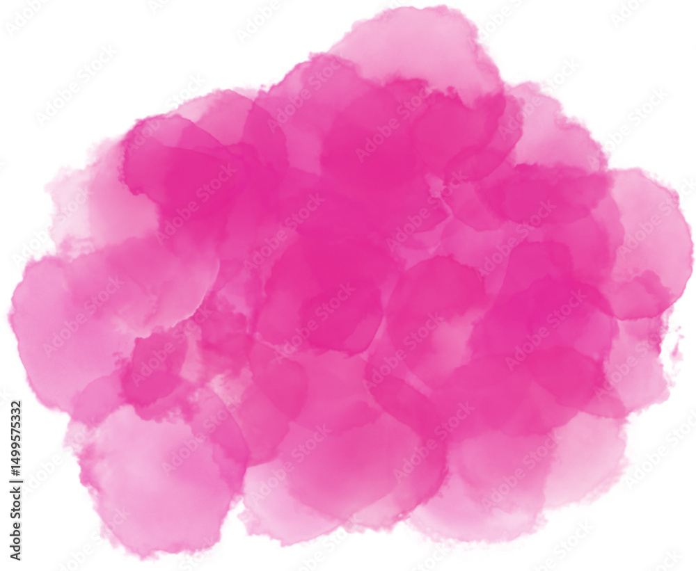 Fototapeta premium Watercolor purple decoration