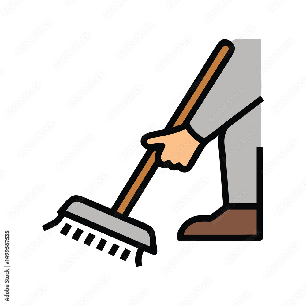 cleaning brush icon