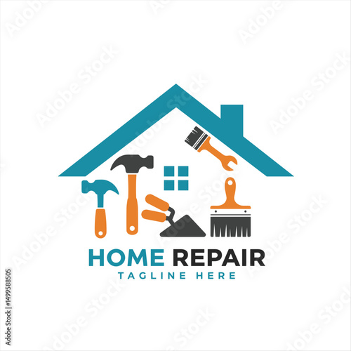 Home Repair Logo Template Design