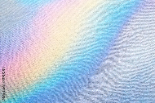 Abstract Pastel Rainbow Gradient on Textured Fabric Background