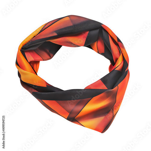 Sport Inspired Cooling Bandana with a Breathable Qu Isolated on Transparent Background