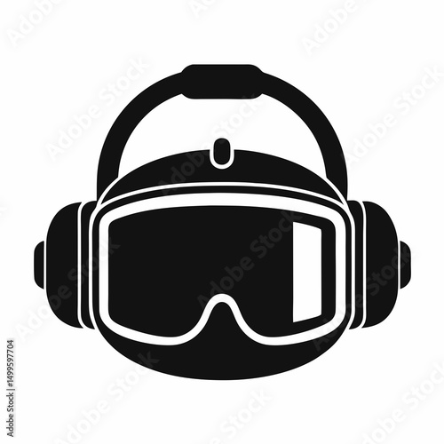 helmet and goggles