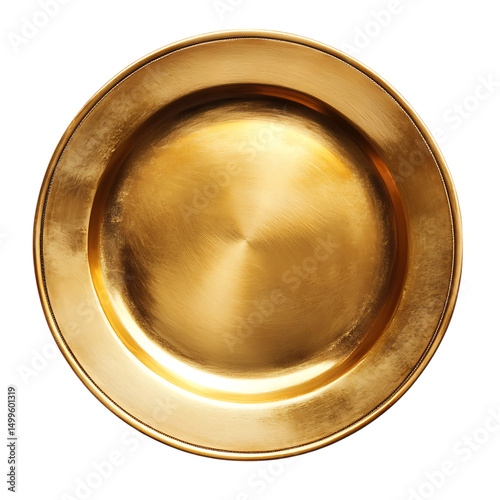 Golden plate png