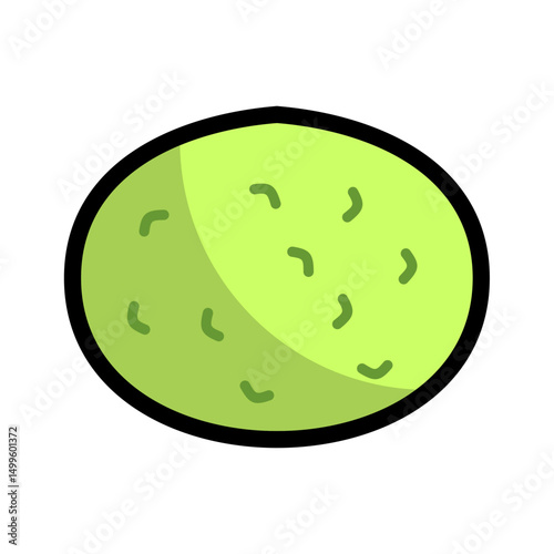 cartoon style melon illustration