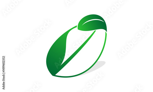Curled leaves illustration design vector