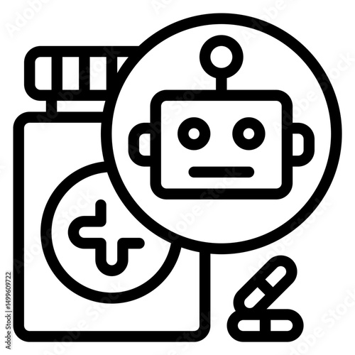 AI medicine generator icon 