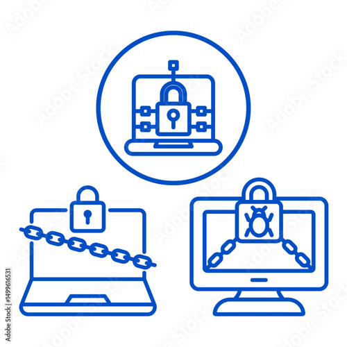 cyber security image design vector illustration