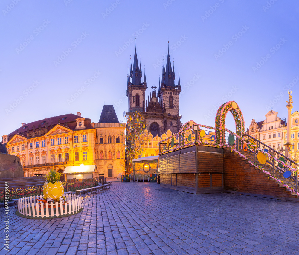 Obraz premium Church of Our Lady before Tyn, Prague, Czech Republic