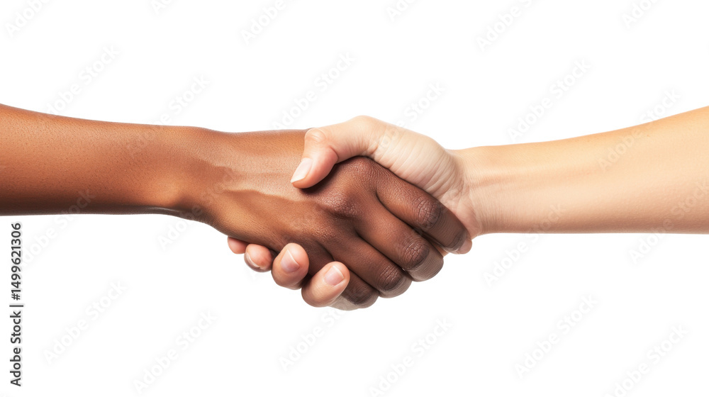 two hands shaking hands on white background two hands shaking hands on white background