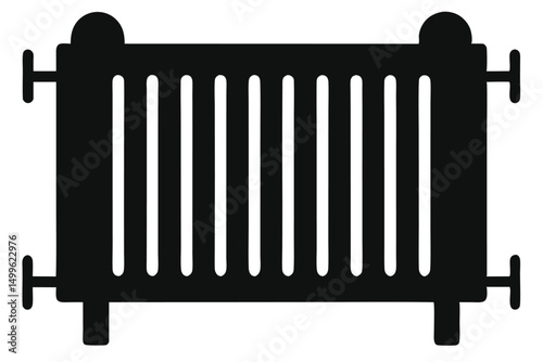 radiator isolated on white