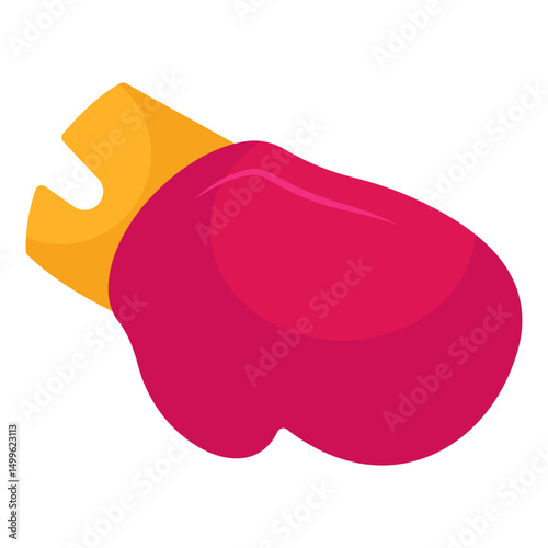 Winter hand covering accessory icon, gloves vector 