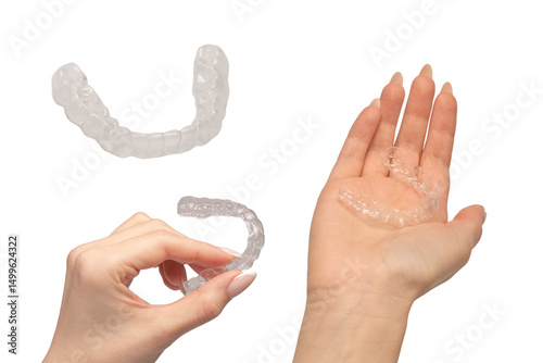 Wallpaper Mural Transparent mouth guard isolated on a white. Torontodigital.ca