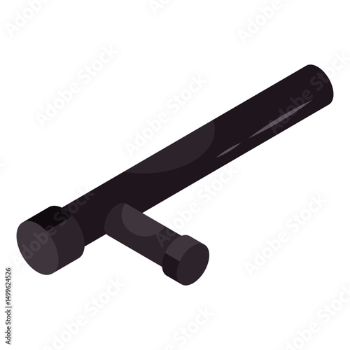 Perfect design icon of police baton 