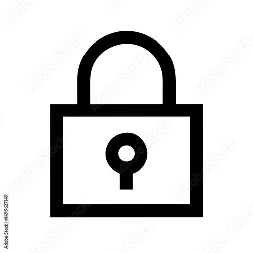 Iconic Padlock Symbol Representing Security and Protection for Blogs, Websites, Apps, Digital Content, and Cybersecurity Awareness  