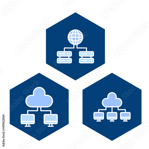 vector illustration design image website cloud server system